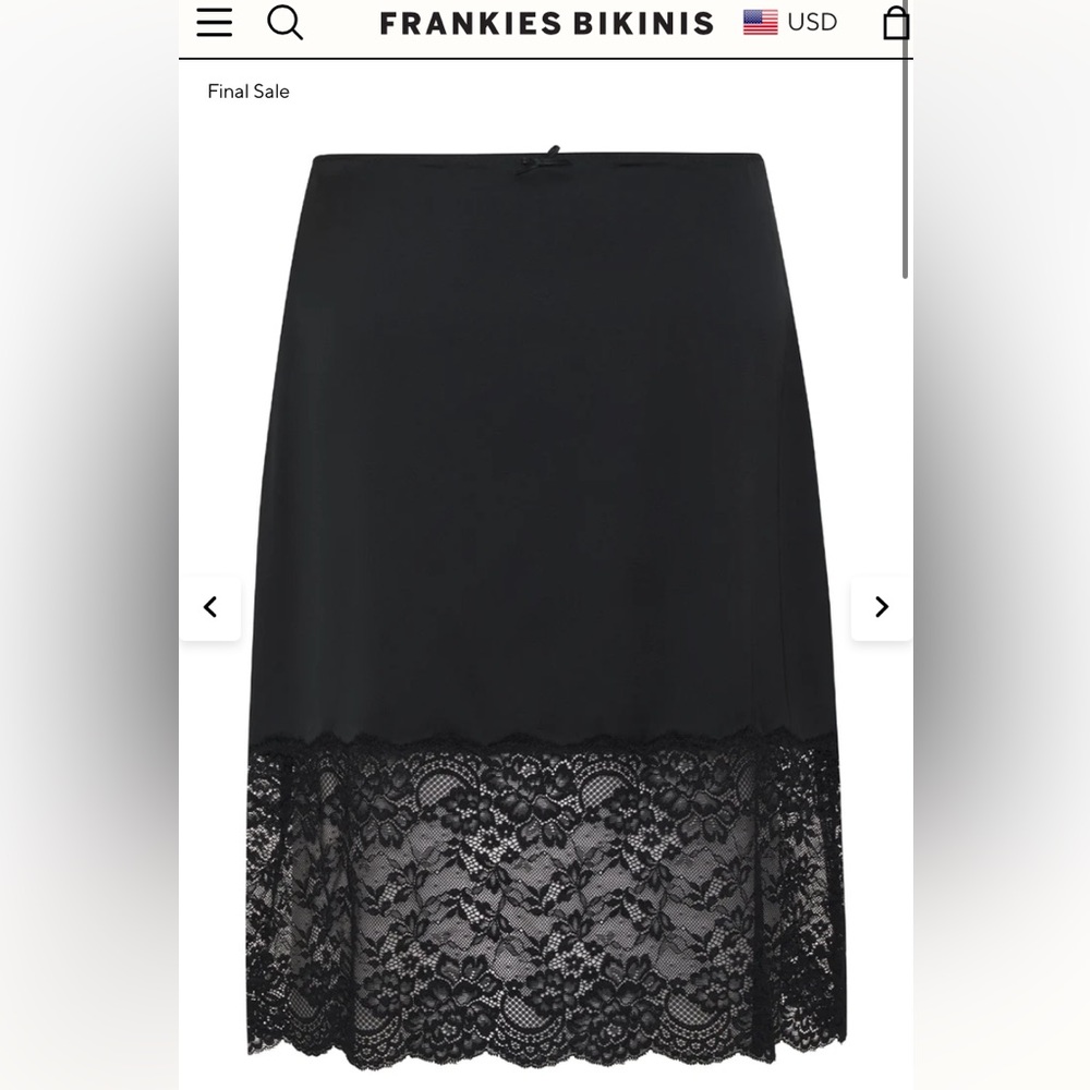 frankie's bikinis black skirt
